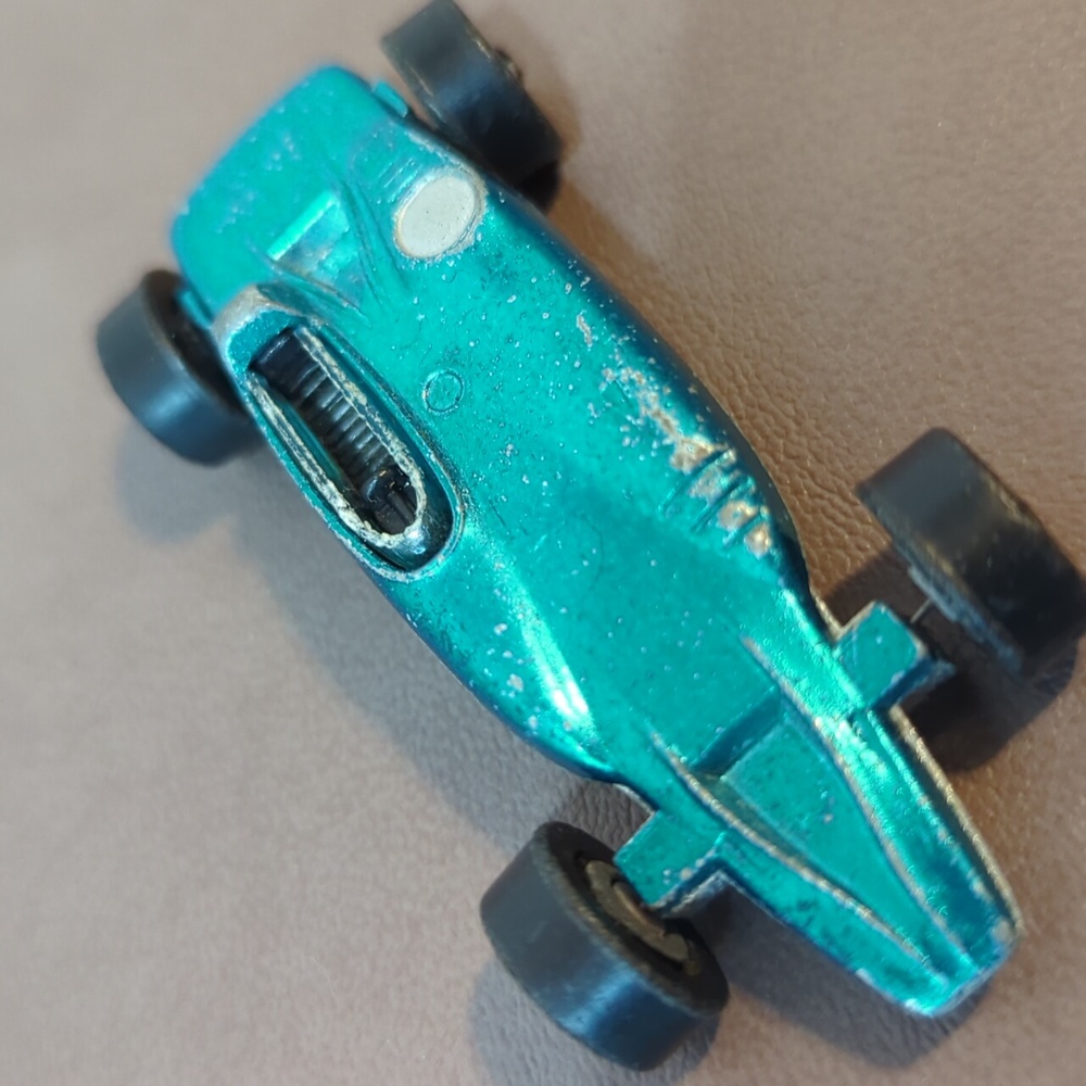 Vintage 1969 Hot Wheels Redline Shelby Turbine Spectra Flame Aqua Blue Mattel - Picture 6 of 6